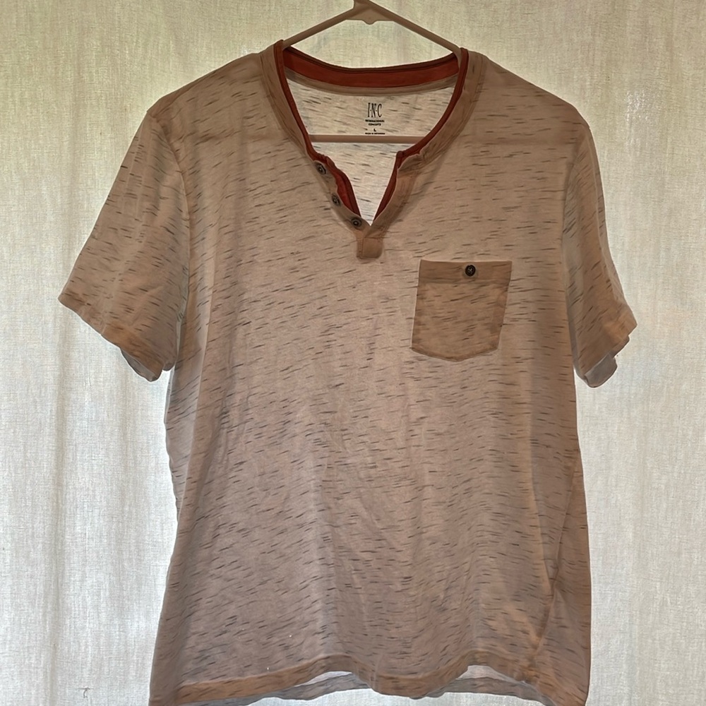 Inc Split-Neck Tee - image 1